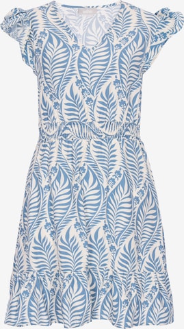 Usha - Vestido en azul: frente