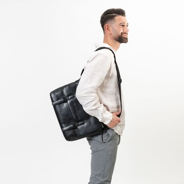 Farmhood Document bag in Black: front