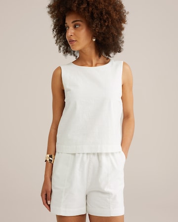 Combinaison WE Fashion en blanc : devant