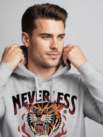 Neverless Sweatshirt 'Tiger' in Grey