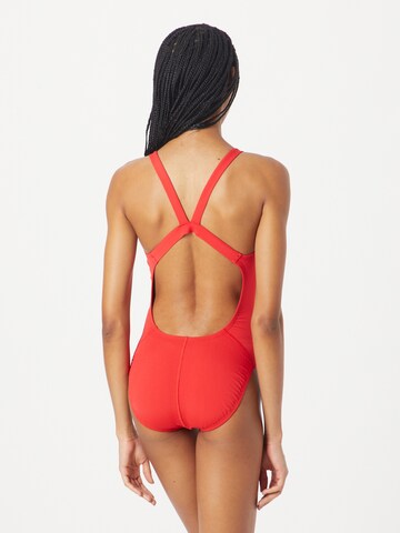 Bustier Maillot de bain sport Nike Swim en rouge
