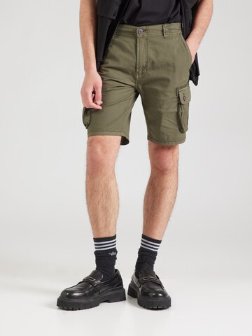 INDICODE JEANS - regular Pantalón cargo 'INLanny' en verde: frente