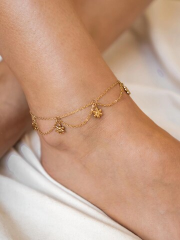 Bijoux de pied 'Daisy Flower' Hey Happiness en or : devant