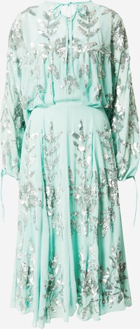 Frock and Frill Dress in Green: front