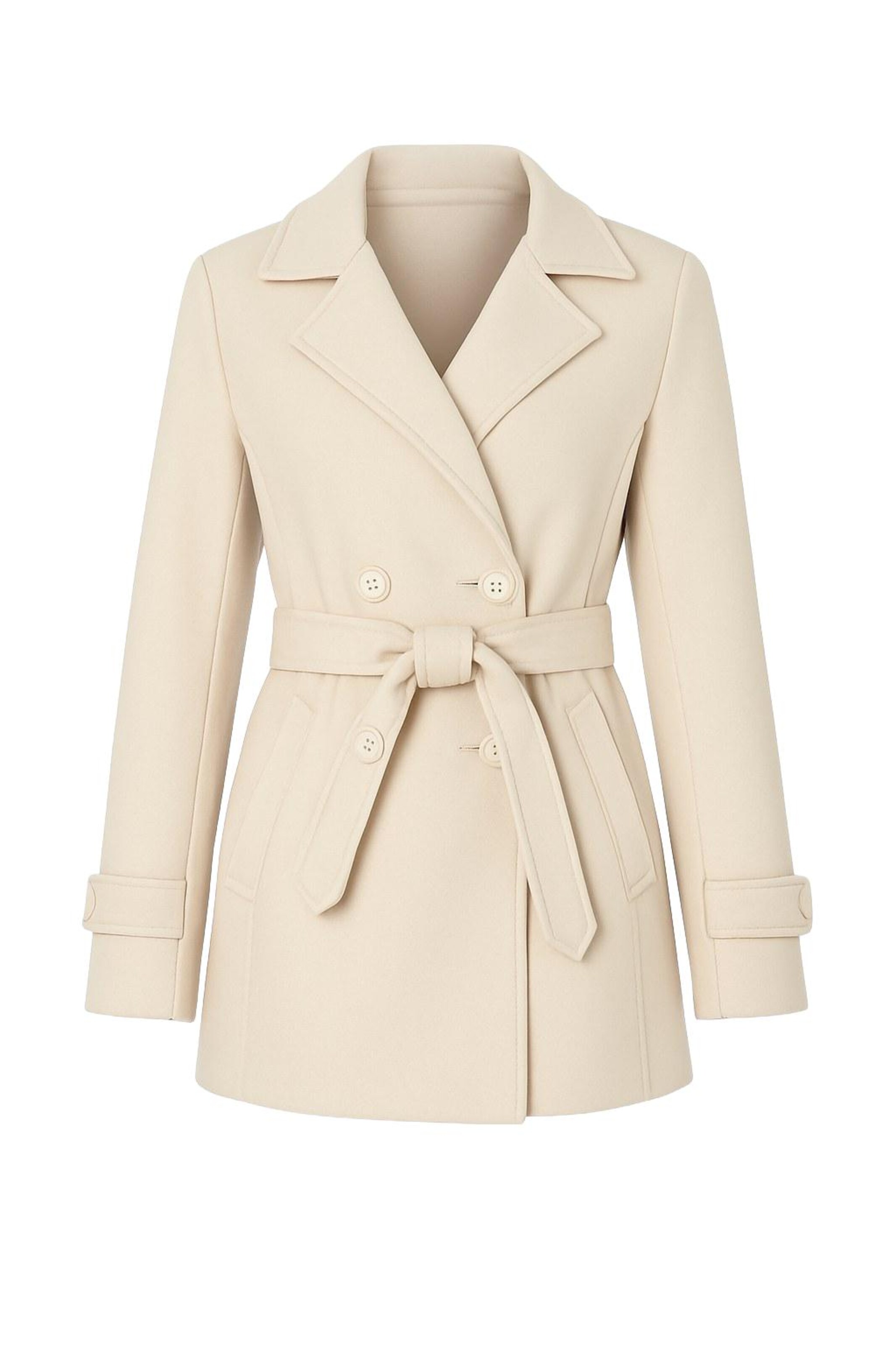 MODAMIHRAM Mantel in hellbeige, Produktansicht