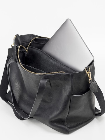 Cabas 'Leather Tote Black Fifth Avenue Collection' THE DUST COMPANY en noir