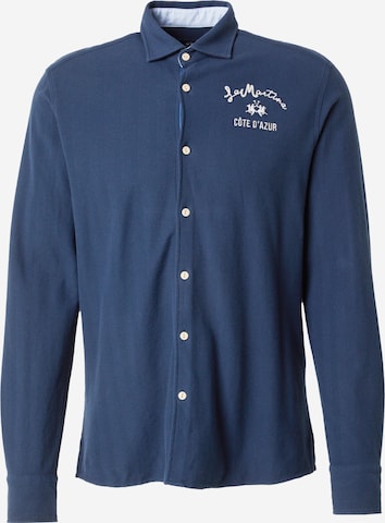 La MartinaRegular Fit Košulja - plava boja: prednji dio