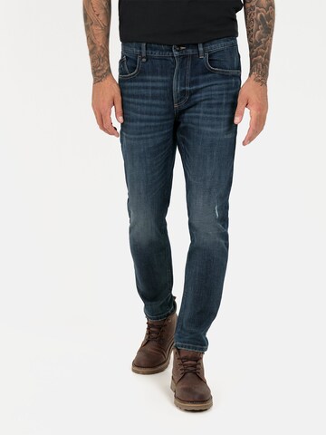 CAMEL ACTIVE Tapered Tapered Fit 5-Pocket Jeans in Blau: predná strana