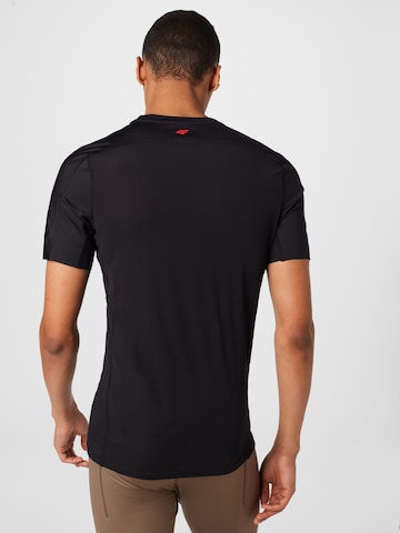 4F Sportshirt in Schwarz