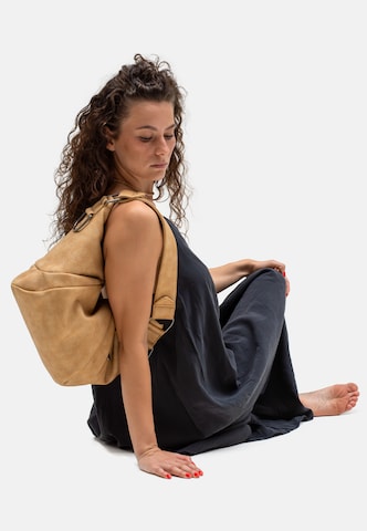 Borsa a mano 'Croissant Hobo' di Fritzi aus Preußen in marrone: frontale