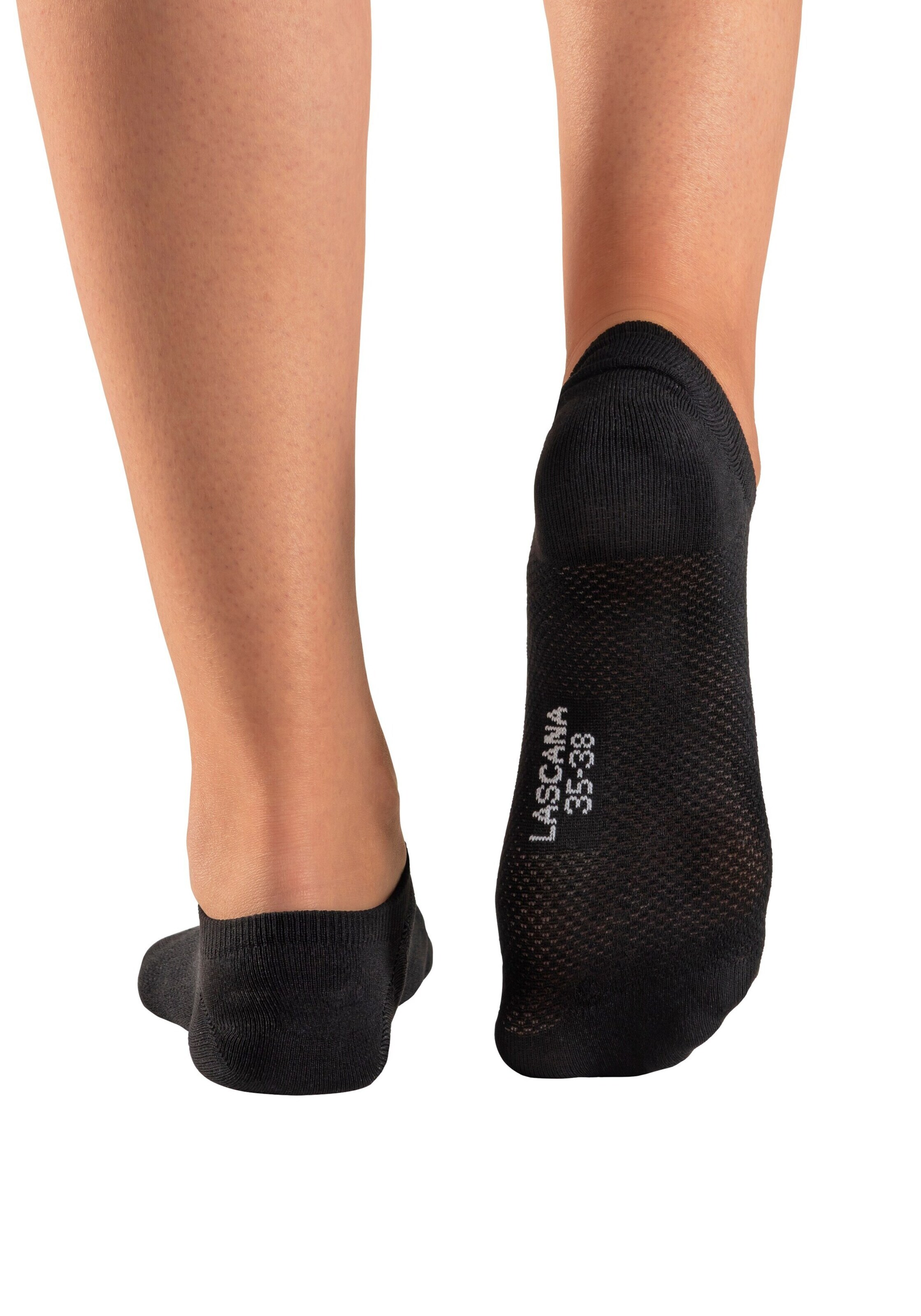 LASCANA ACTIVE Füßlinge in Schwarz
