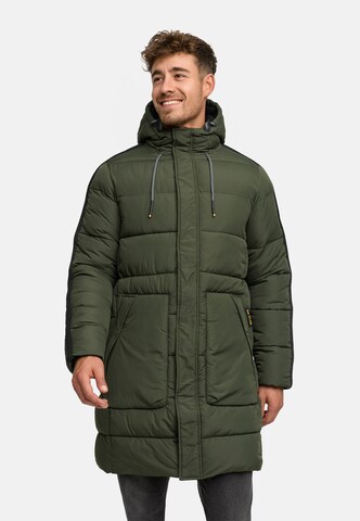 INDICODE JEANS Winter coat 'INKenter' in Green: front