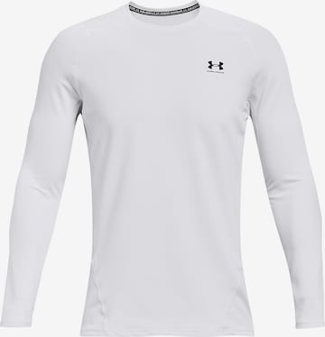 UNDER ARMOUR Athletic Sweatshirt in White: front