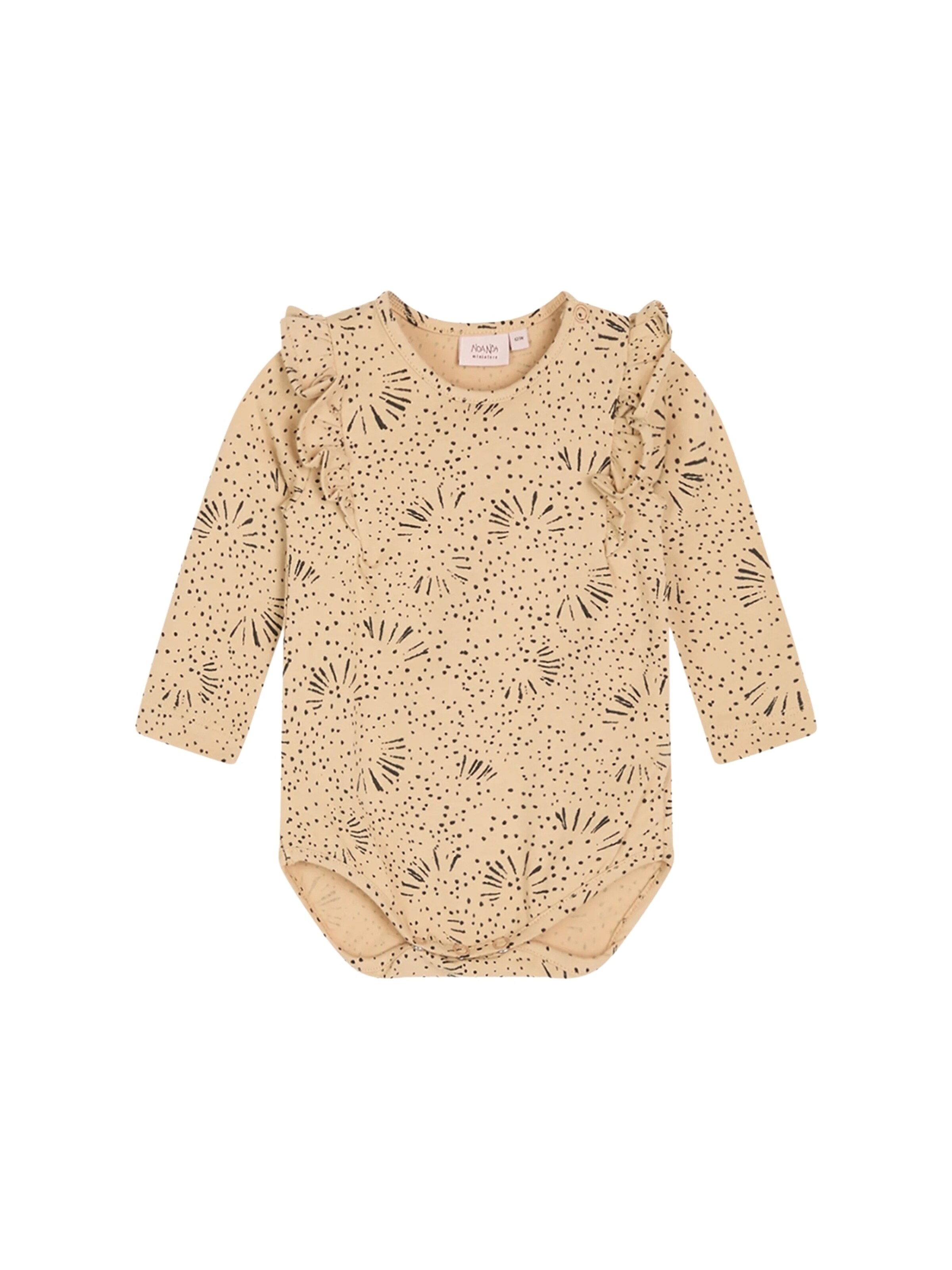 NOA NOA miniature Sparkedragt/Body 'Amelia' i beige: forside