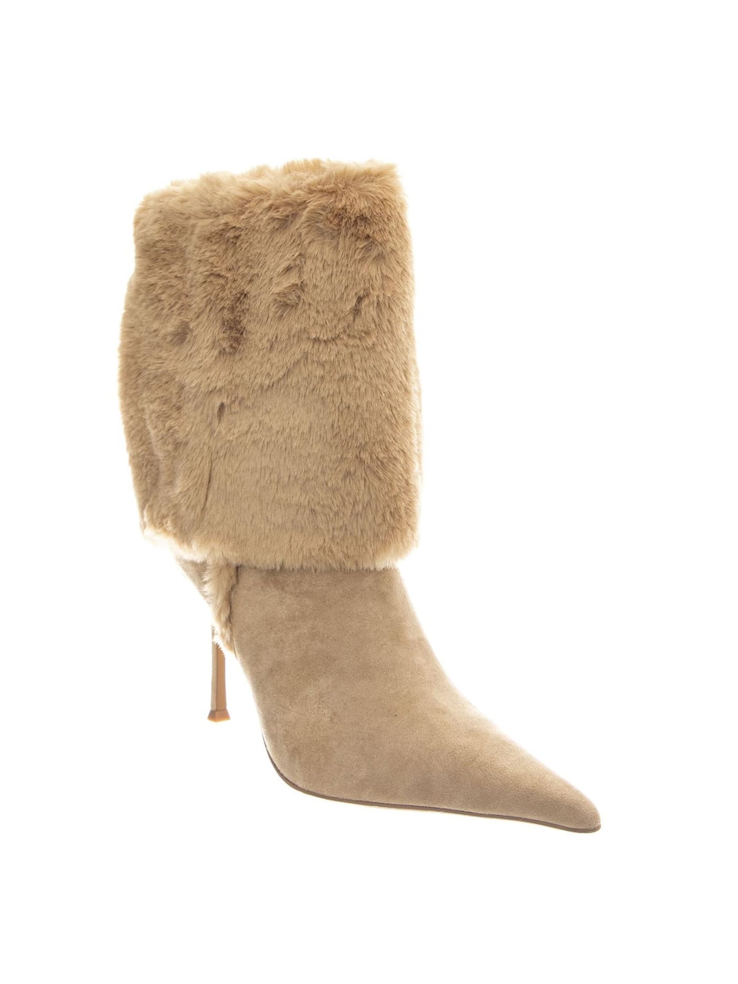 Jeffrey Campbell Kozaki 'FENNEC-F Beige Suede' w kolorze beżowy: przód