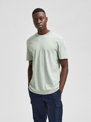 Maglietta 'Colman' di SELECTED HOMME in verde: frontale