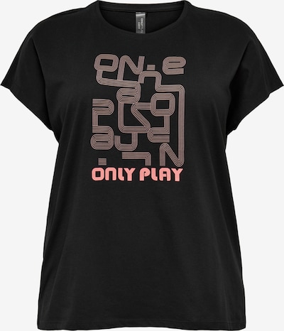 Only Play Curvy T-shirt fonctionnel 'ONPJIRINA' en rose / noir, Vue avec produit