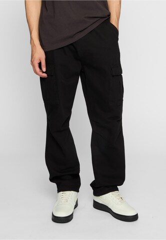 Loosefit Pantaloni cargo 'Kiran' di 2Y Premium in nero: frontale