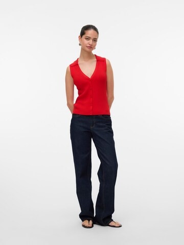 Cardigan 'VMWillow' VERO MODA en rouge