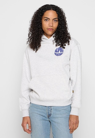 ALPHA INDUSTRIES Sweatshirt in Grau