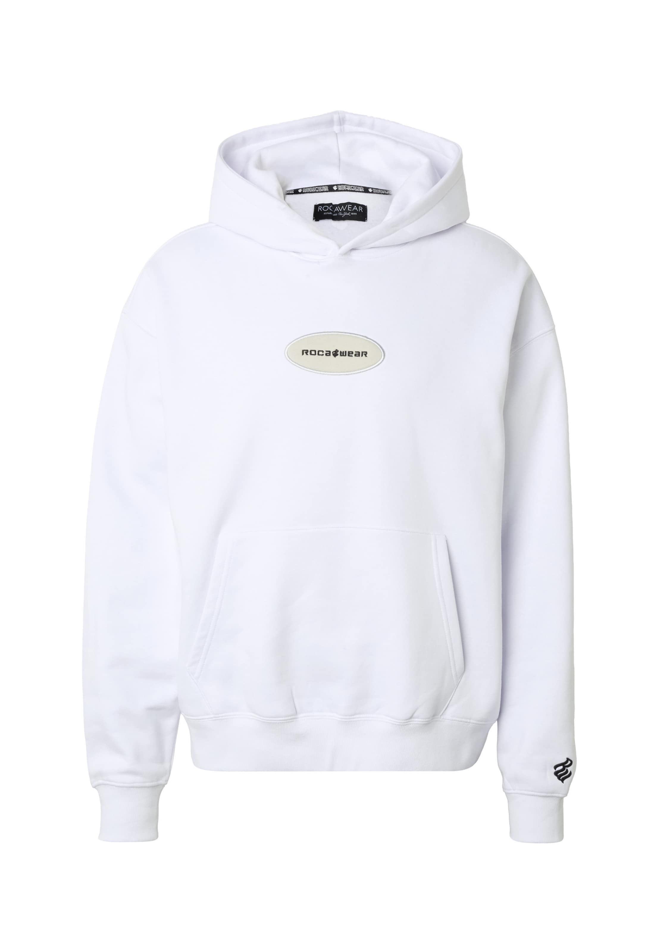 ROCAWEAR Sweatshirt 'Simpleroc' in White: front