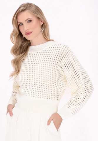 DreiMaster Klassik Sweater in White
