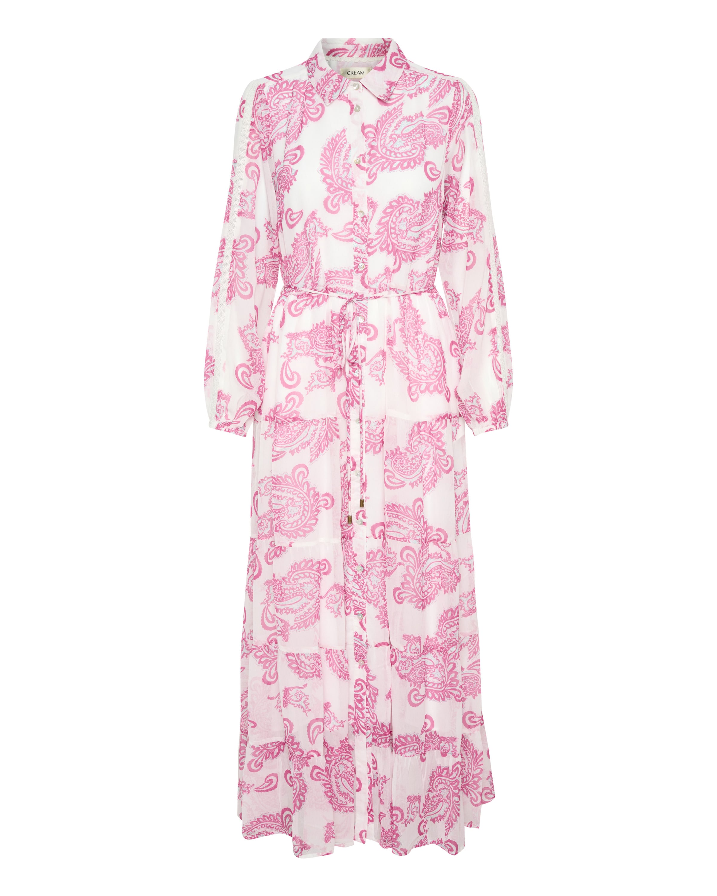 Robe-chemise 'Samira' Cream en rose : devant