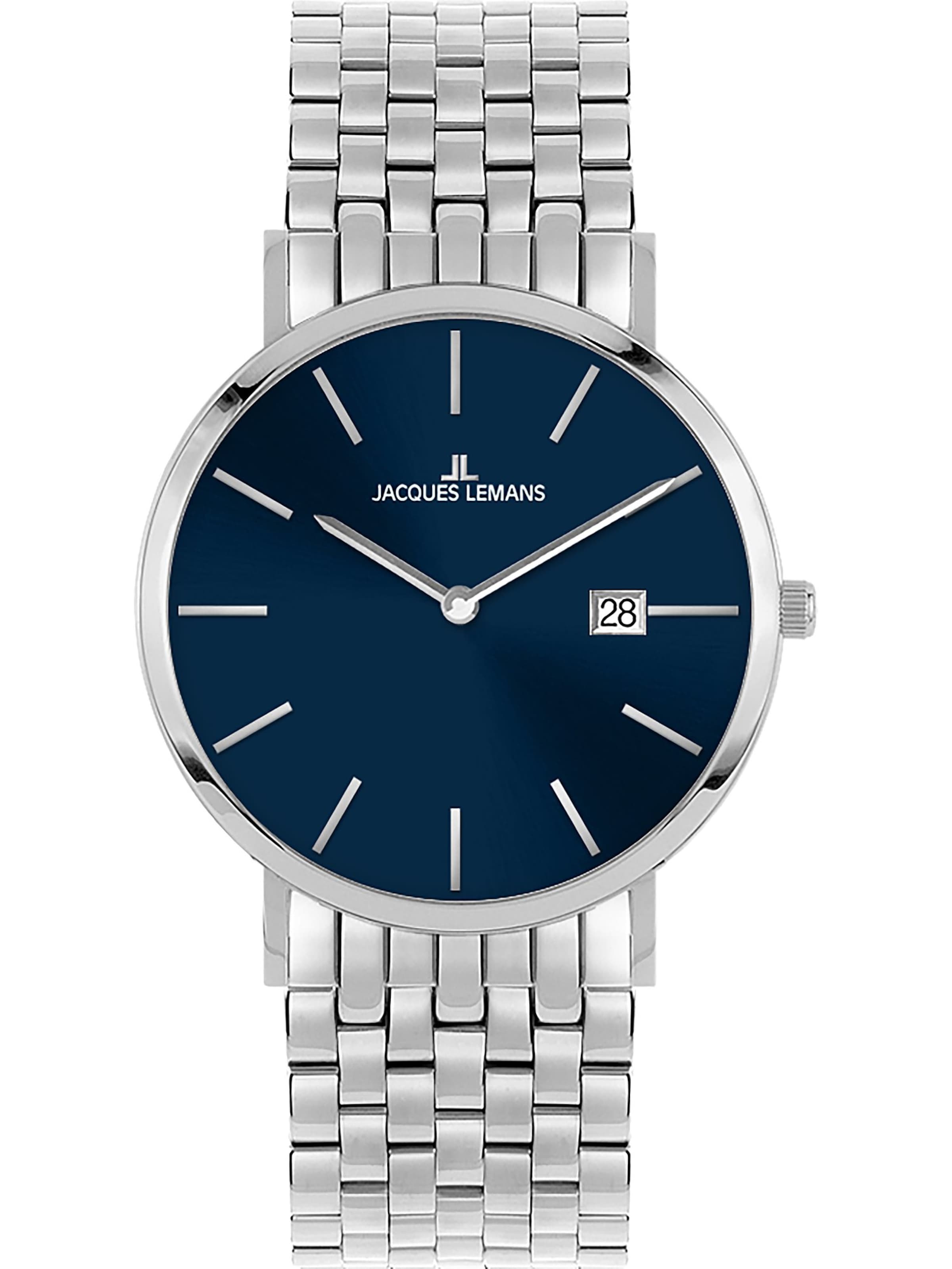 Jacques Lemans Uhr in Silber: Vorderseite