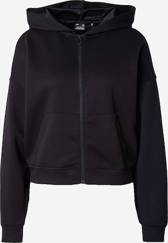 Veste de survêtement 4F en noir : devant