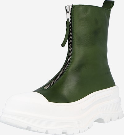 Botine Bianco pe verde / alb, Vizualizare produs
