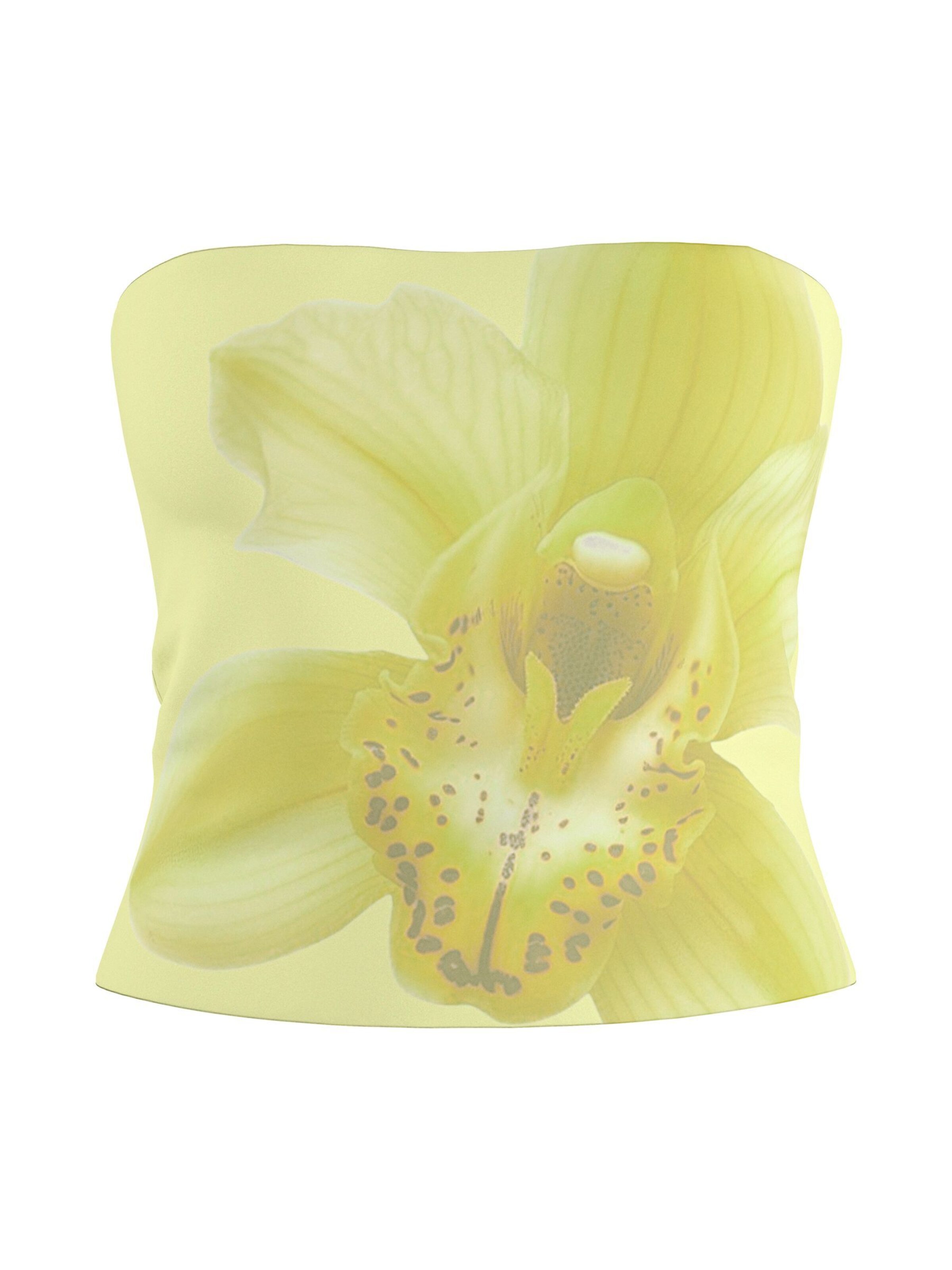 Top 'Daisy' in M HYPEDROP di colore giallo limone / giallo chiaro, Visualizzazione prodotti
