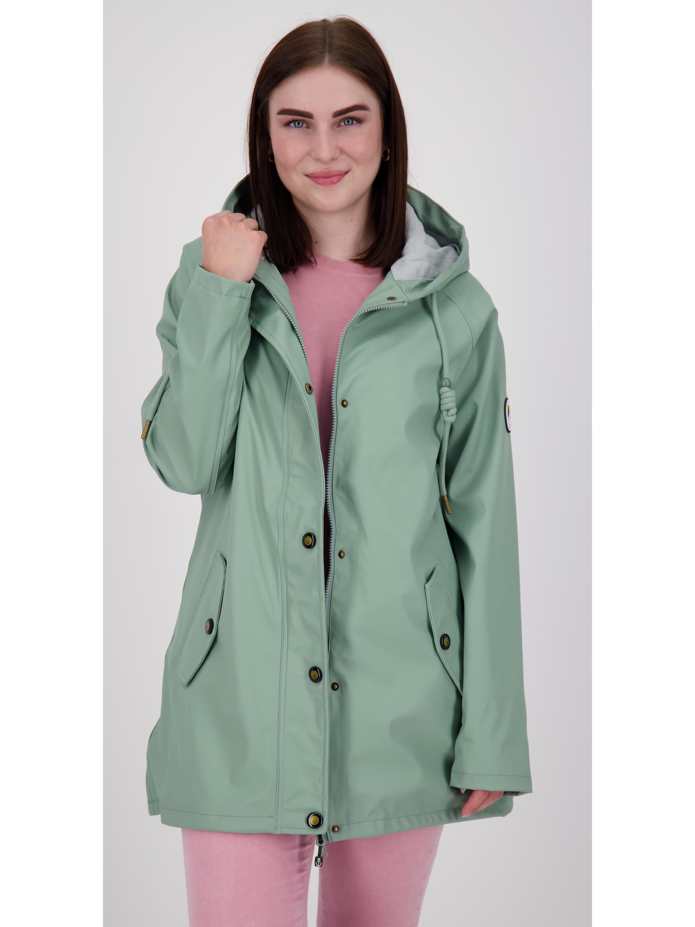 ankerglut Funktionsmantel 'Friesennerz HEAVN WMN'‌‌ in grün, Produktansicht