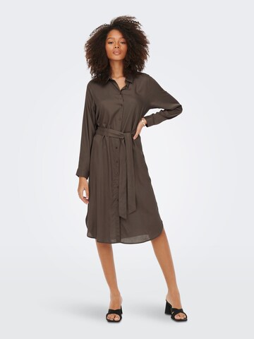 ONLY Shirt Dress 'Mulba' in Brown