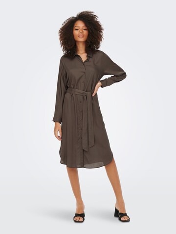 ONLY Shirt dress 'Mulba' in Brown
