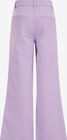 WE Fashion Bootcut Broek in Lila