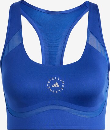 ADIDAS BY STELLA MCCARTNEY Bustier Sport bh 'TruePurpose Power Impact' in Blauw: voorkant