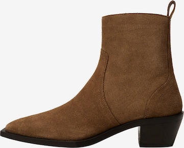 MANGO Ankle Boots 'FAR1' in Brown: front