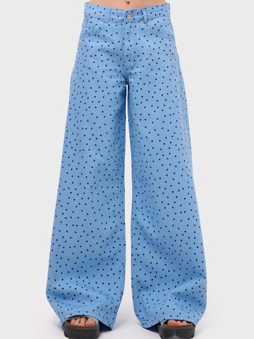 Wide Leg Jean 'POLKA PALAZZO LOW RISE JEANS' IT'S BASIC en bleu