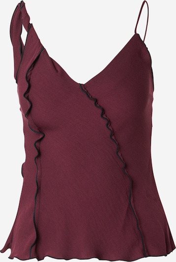 TOPSHOP Top in XS in burgunder, Produktansicht