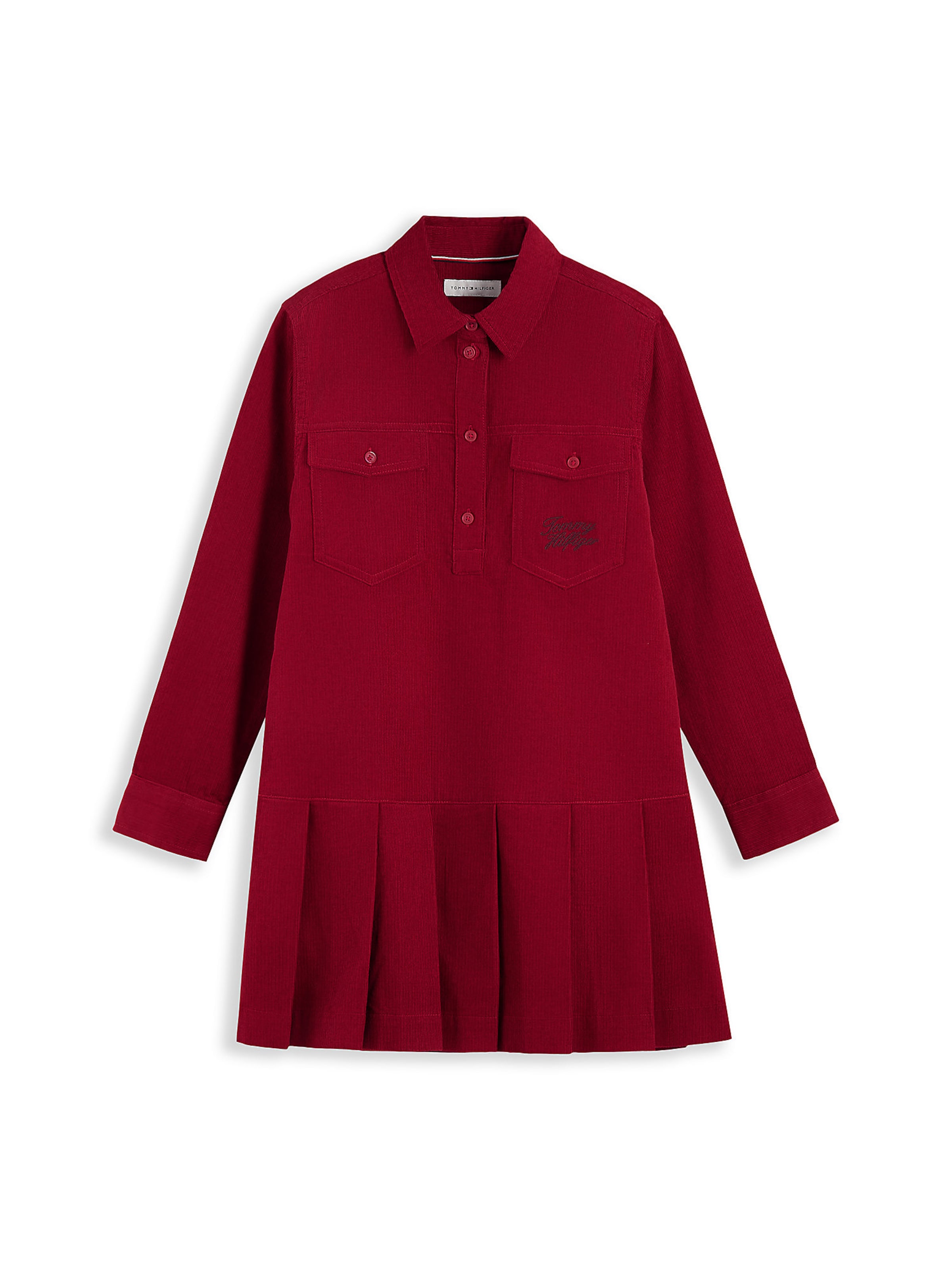 TOMMY HILFIGER Jurk in Rood: voorkant