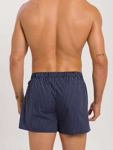 Hanro Boxershorts ' Fancy Woven ' in Blau