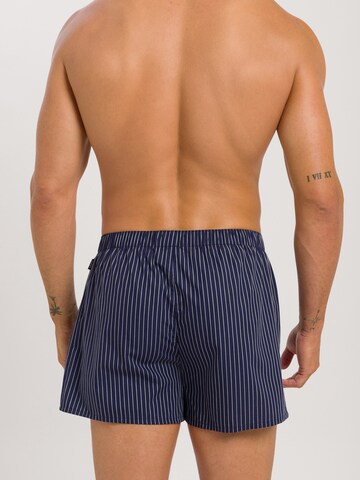 Hanro Boxershorts ' Fancy Woven ' in Blauw