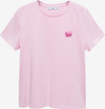 MANGO Skjorte 'PSFERO' i rosa: forside
