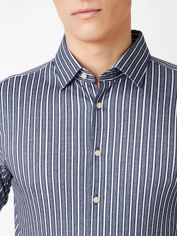 DESOTO Slim fit Zakelijk overhemd in Blauw