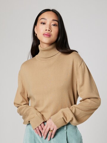 ABOUT YOU x Alvaro Soler Sweater 'Iven' in Beige