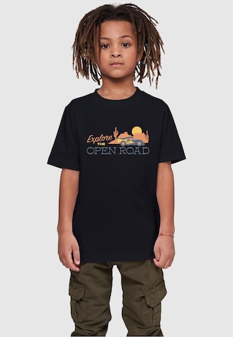 ABSOLUTE CULT T-Shirt  'Cars - Explore The Open Road' in Schwarz: predná strana