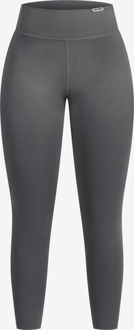 Smilodox Skinny Sportbroek 'Advance Pro' in Grijs: voorkant