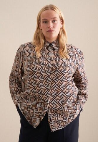 SEIDENSTICKER Blouse ' Schwarze Rose ' in Brown: front