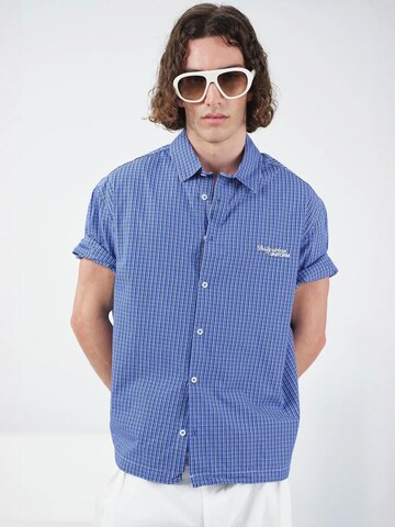 Giesto - Regular Fit Camisa em azul: frente
