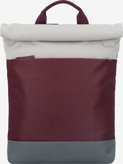 JOST Rucksack 'Bergen Daypack' in taubenblau / dunkelrot / offwhite, Produktansicht